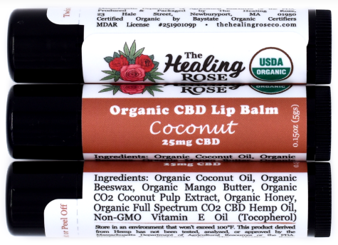 Organic Coconut Lip The Healing Rose