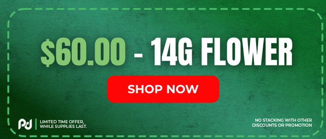 Cannabis Promo, Cannabis Sales, Cannabis Discounts, Cannabis on Sale, $60.00 14G Flower