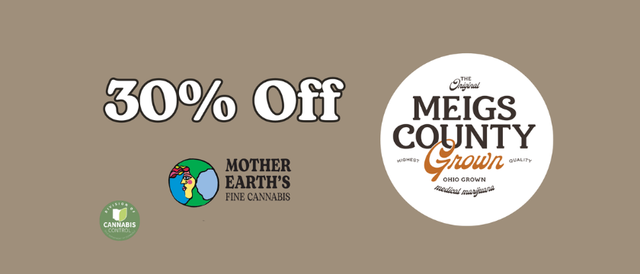 Cannabis Promo, Cannabis Sales, Cannabis Discounts, Cannabis on Sale, 30% off Meigs County