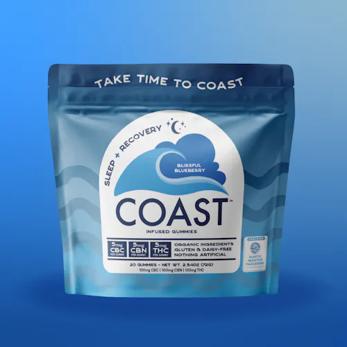 Blissful Blueberry | Soft Lozenge | 1:1:1 THC:CBC: Coast