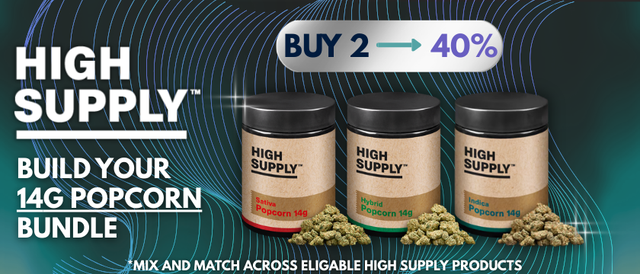 Cannabis Promo, Cannabis Sales, Cannabis Discounts, Cannabis on Sale, High Supply - 14g Popcorn BUNDLE