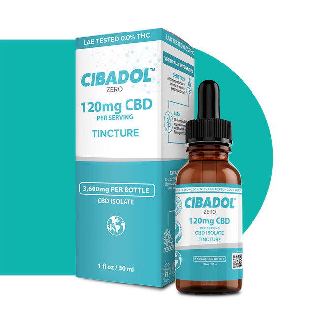 3600Mg CBD Tincture  NO THC Cibadol (Hemp)