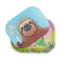 Rolling Tray w/ Magnetic Cover " Sloth" ZZZ's Collective