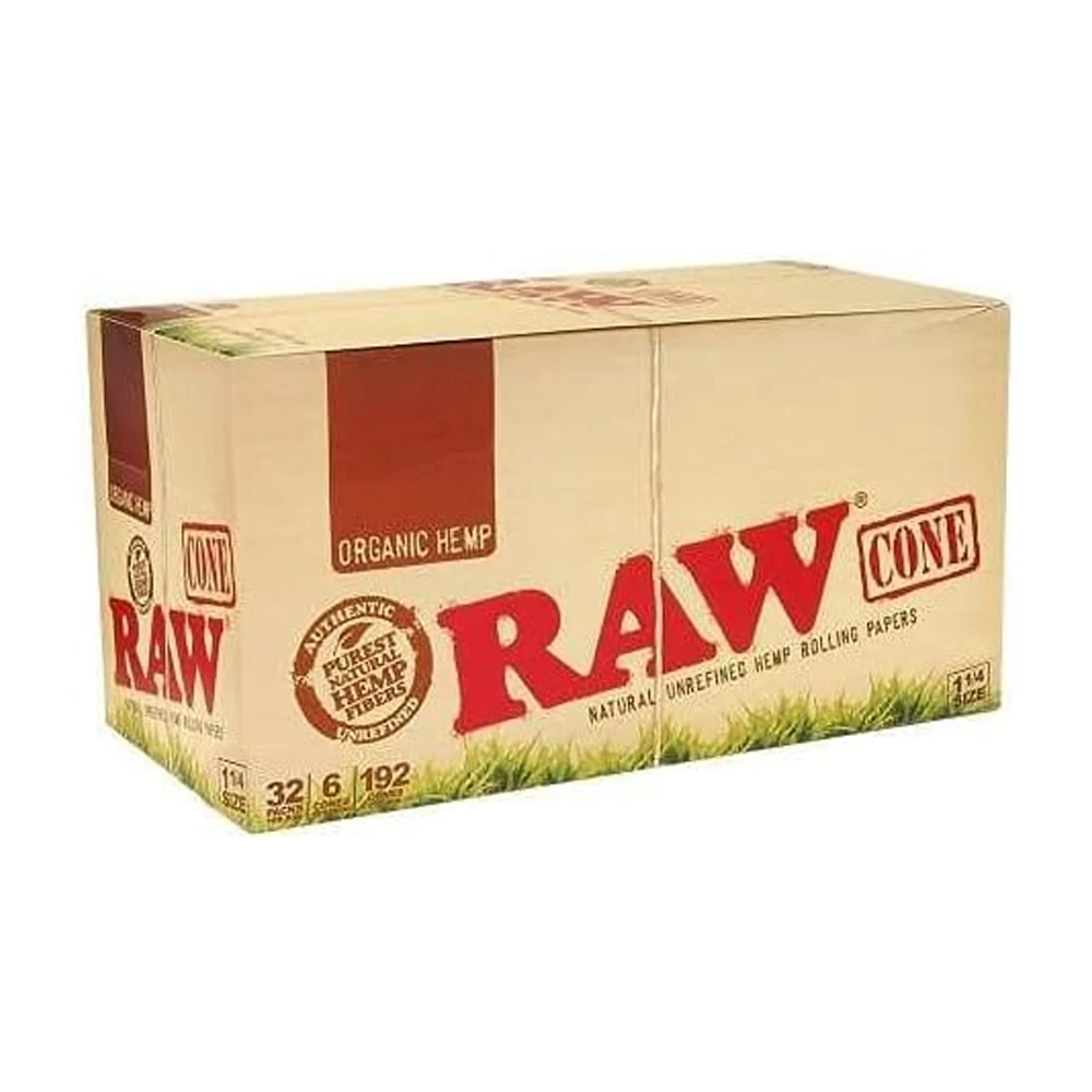 Organic Hemp Cones 1 1/4  6pk RAW