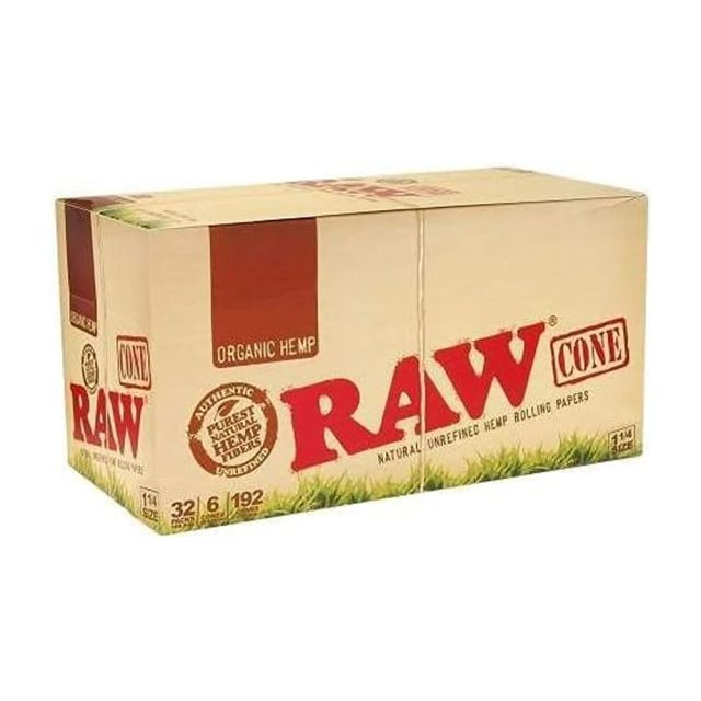Organic Hemp Cones 1 1/4  6pk RAW