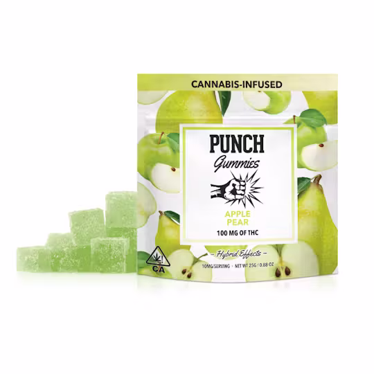 Punch Edibles & Extracts Apple Pear Gummies 10mg, 10 Pack