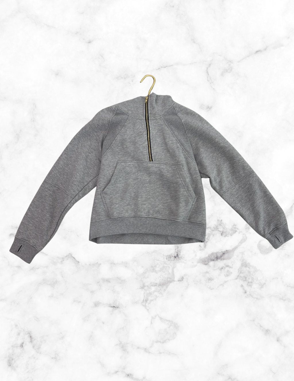 Lady's Zip-Up Hoodie Gray