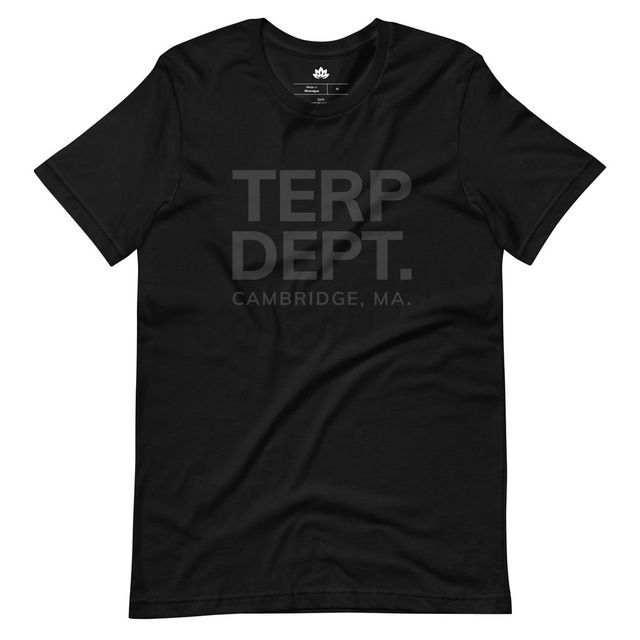 Black and Black Terp Dept. Short Sleeve Blue River Terps - Apparel