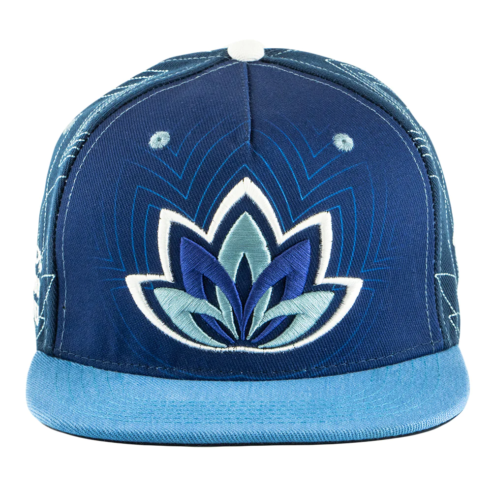 Bue 100% Cannabis Lotus Snapback Blue River Terps - Apparel