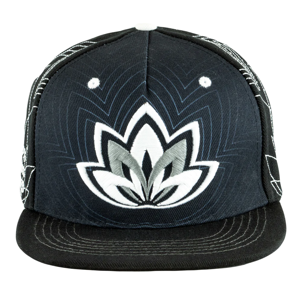 Cannabis Lotus Snapback Black Blue River Terps - Apparel