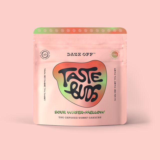 Taste Buds Sour Water-Mellow 1:2 THC:CBD  Daze Off