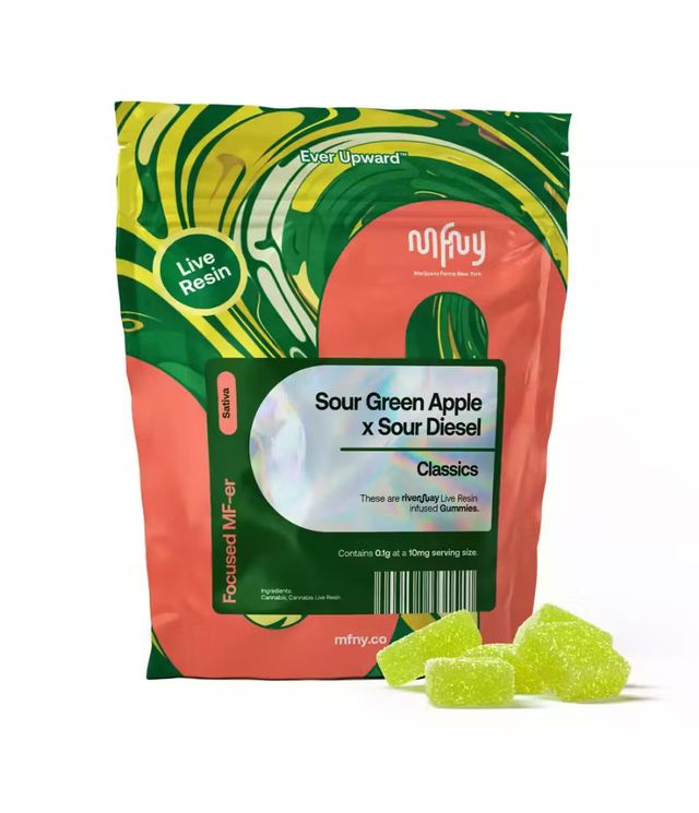 Sour Green Apple x Sour Diesel Live Resin Gummies