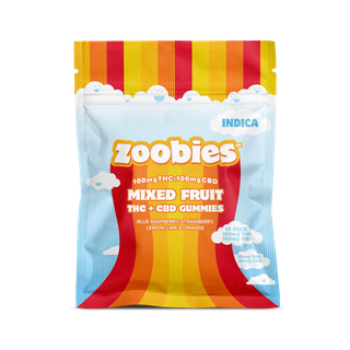 Mixed Fruit Indica 1:1 CBD:THC Zoobies
