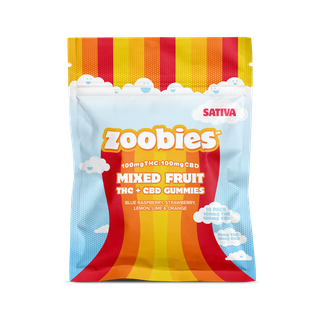 Mixed Fruit Sativa 1:1 CBD:THC Zoobies