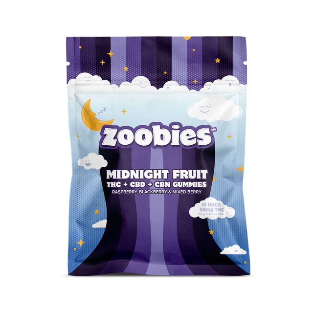 Midnight Fruit 1:1:1 THC:CBD:CBN Zoobies