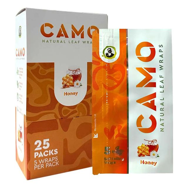 Wraps Natural Self Rolling Leaf (Honey Flavor) Camo