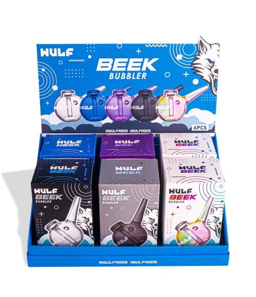 Wulf Glass Beek Bubbler Assorted Colors Wulf