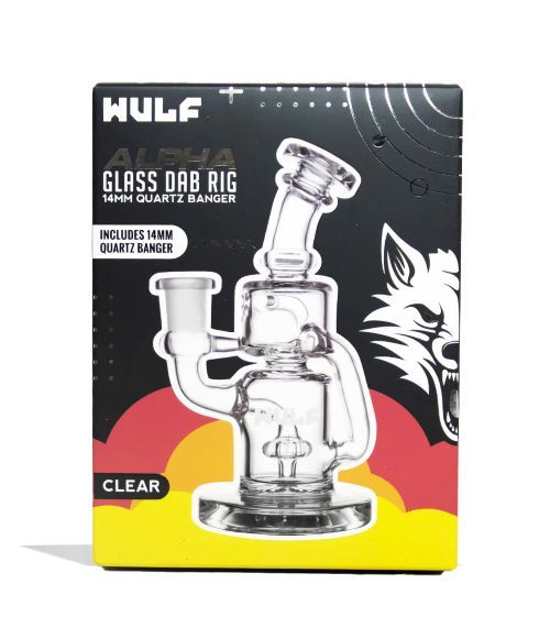 Wulf Glass Alpha 14mm Rig w Quartz Banger - Clear Wulf