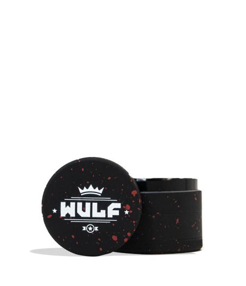 Wulf Mods 4pc 50mm Grinder Black-Red Spatter Wulf