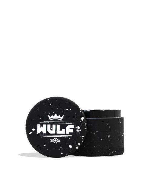 Wulf Mods 4pc 50mm Grinder Black-White Spatter Wulf