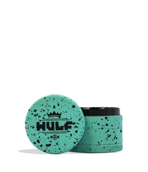 Wulf Mods 4pc 50mm Grinder Teal - Black Spatter Wulf