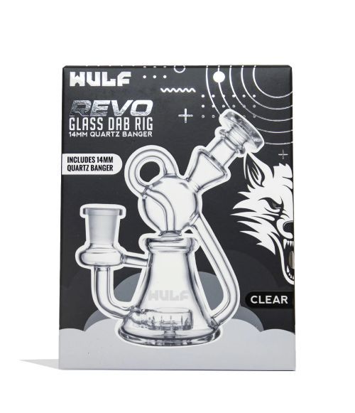 Wulf Glass Revo 14mm Rig w Quartz Banger - Clear Wulf