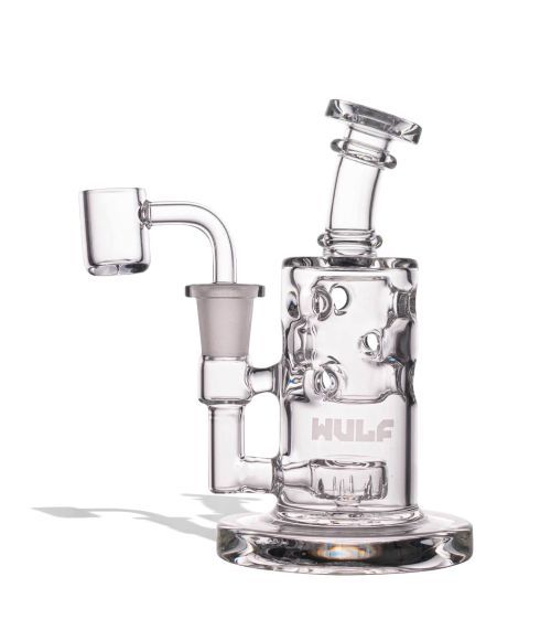 Wulf Glass Shift 14mm Rig w Quartz Banger - Clear Wulf