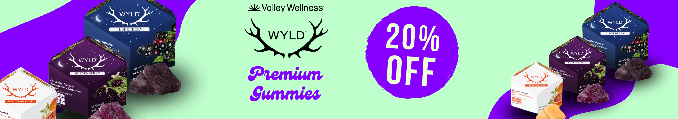 Cannabis Promo, Cannabis Sales, Cannabis Discounts, Cannabis on Sale, 20% OFF WYLD