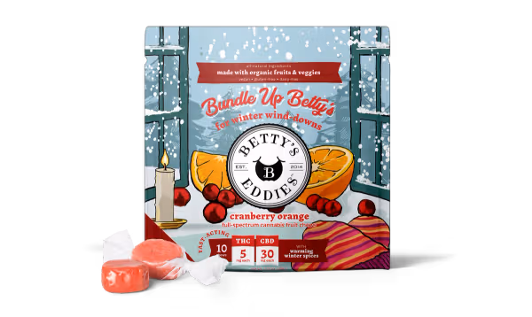 Betty's Eddies Cranberry Orange Fruit Chews 10pk 100mg