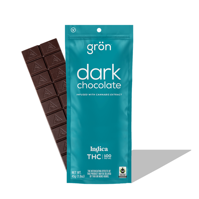 Indica Dark Chocolate Bar Grön