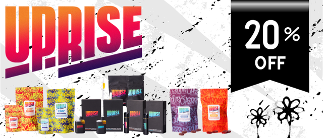 Cannabis Promo, Cannabis Sales, Cannabis Discounts, Cannabis on Sale, 20% Off UpRise