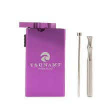 Premium Magnetic Dugout W/ Grinder (Pink) Tsunami