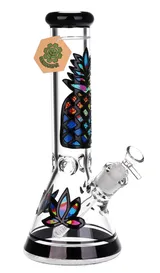 Pyschedelic Pineapple Glass Beaker Water Pipe