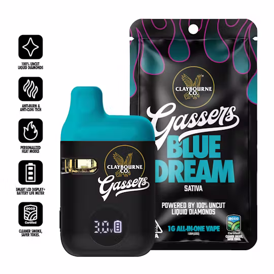 Blue Dream Gassers Vape Claybourne Co.