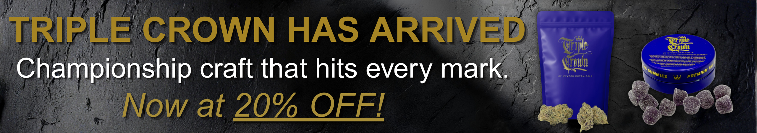 Cannabis Promo, Cannabis Sales, Cannabis Discounts, Cannabis on Sale, 20% Off Wyvern Brands