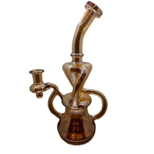 9.5" Dual Intake Recycler - Champagne Z Wave