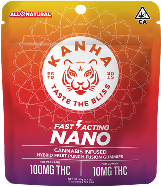 Fast-Acting Nano Hybrid Fruit Punch Fusion 10ct Gummies KANHA