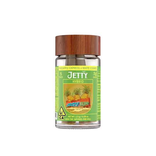 Pineapple Express x Sherbert Haze High THC 5 Pack Jetty Extracts