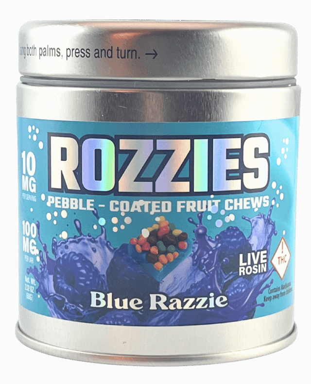 Rozzies Blue Razzie Rebel Edibles