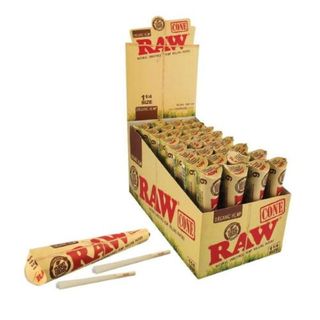RAW 1 1/4 Organic Cones 6pack Z Wave