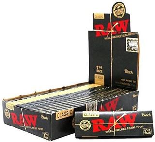 RAW Black 1 1/4 Papers Z Wave