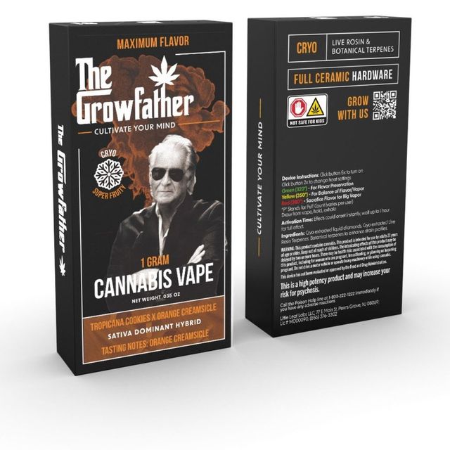 Tropical Cookies X Orange Creamsicle Cyro Liquid Diomonds Growfather