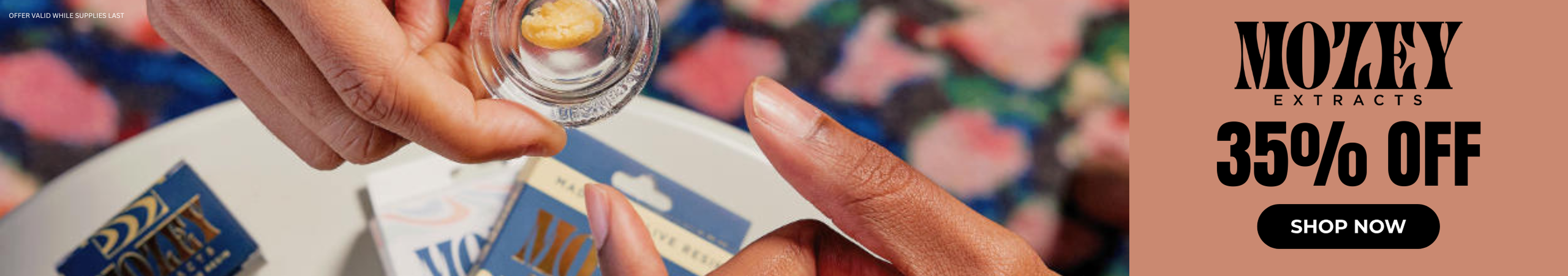 Cannabis Promo, Cannabis Sales, Cannabis Discounts, Cannabis on Sale, 35% Off Mozey