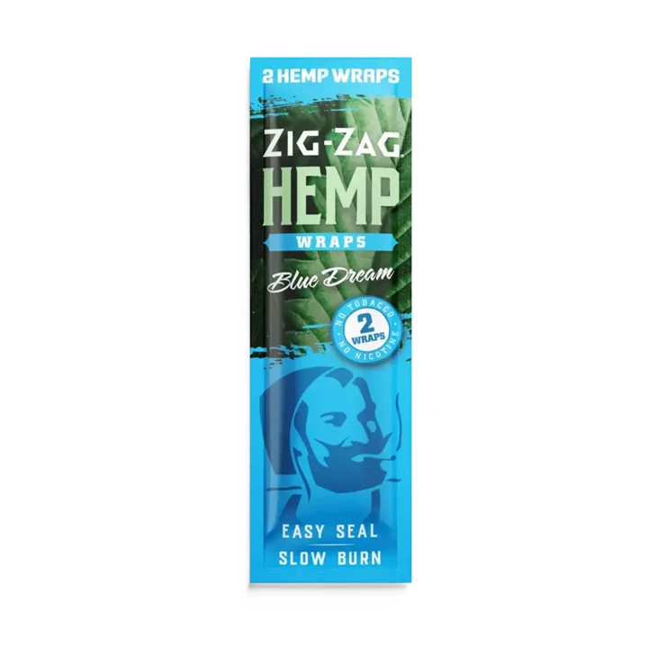 Blue Dream Hemp Wraps 2ct Zig Zag