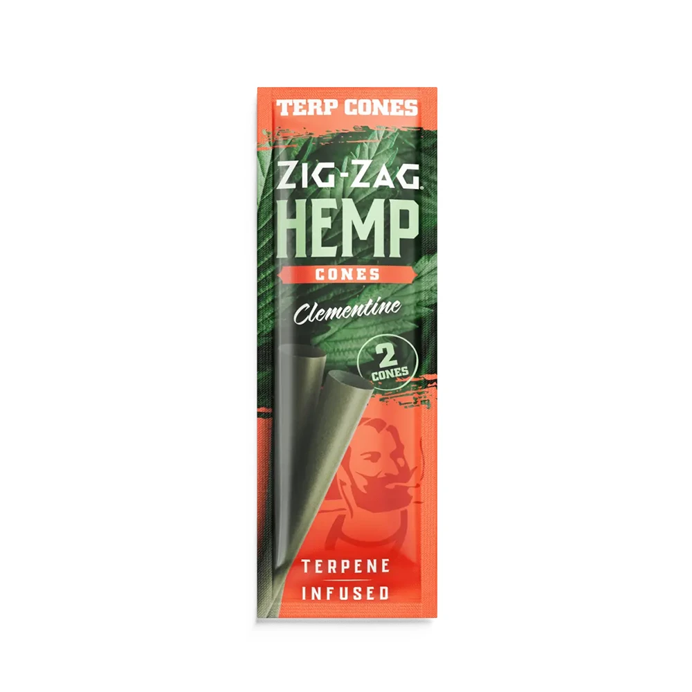 Clementine Hemp Cones 2ct Zig Zag