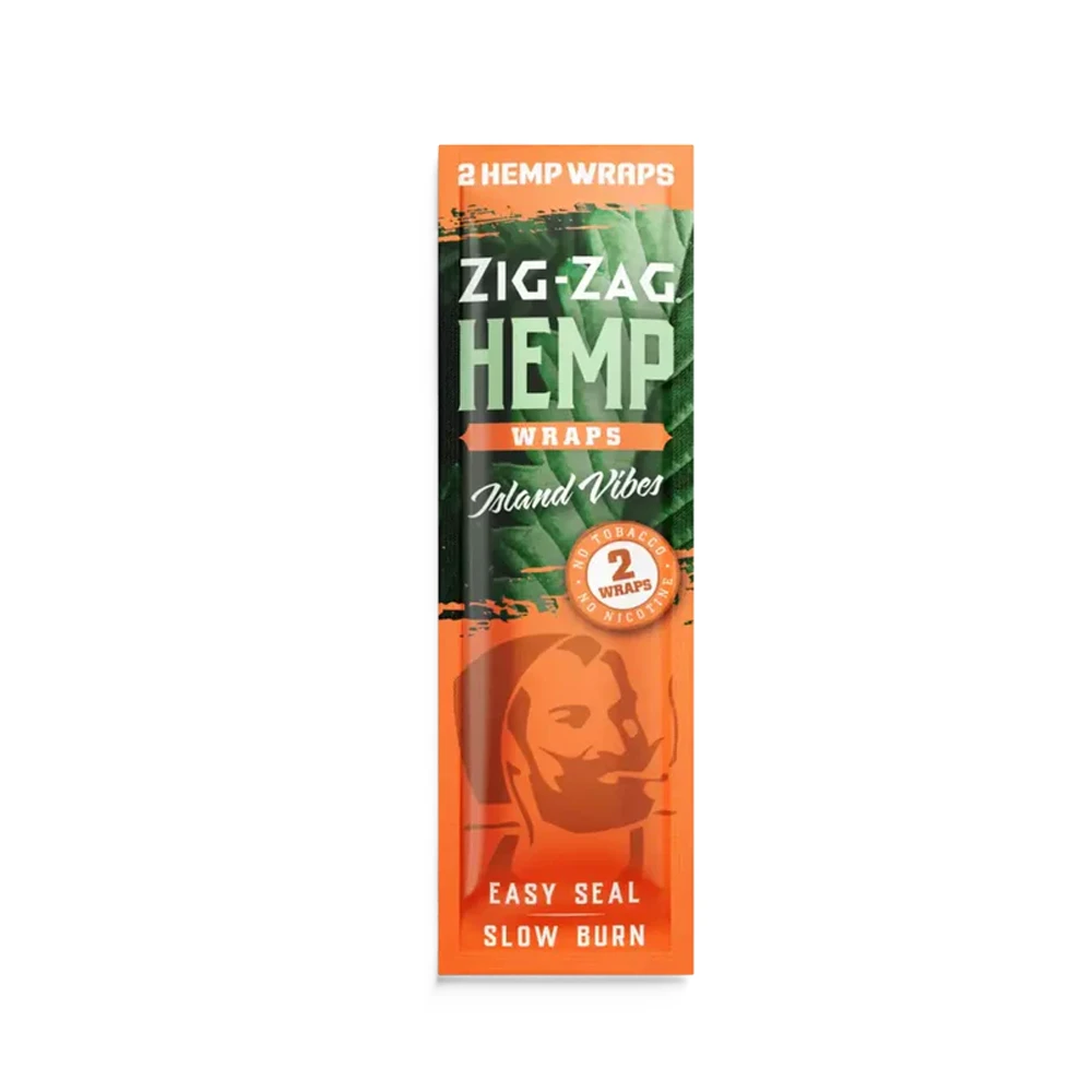 Island Vibes Hemp Wraps 2ct Zig Zag