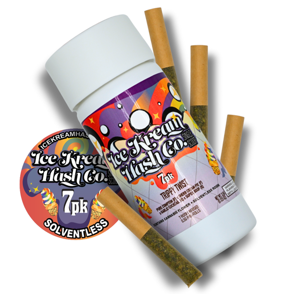 Buy Trippy Twist Single Scoop 3.5g, 7-Pack Live Hash Rosin Infused