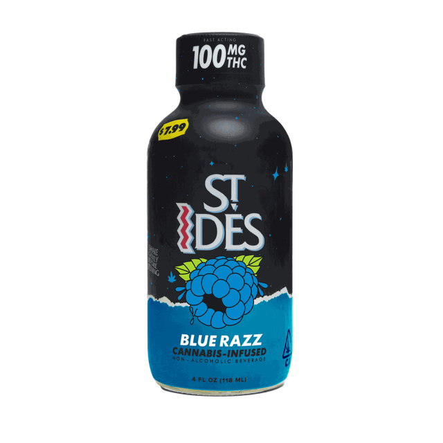 ST IDES - BLUE RAZ | 4OZ SHOT 100MG St Ides