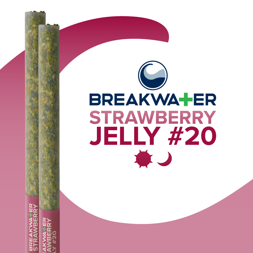 Breakwater Strawberry Jelly #20 Pre-Rolls 1g 2pk