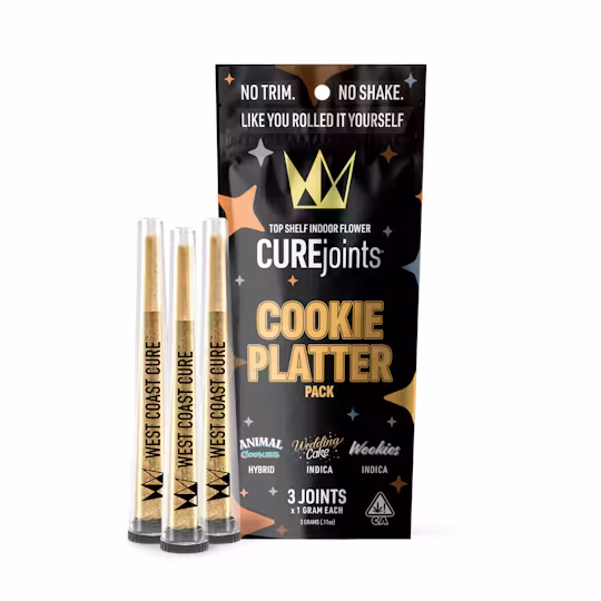 Cookie Platter CUREjoint 3 Pack West Coast Cure